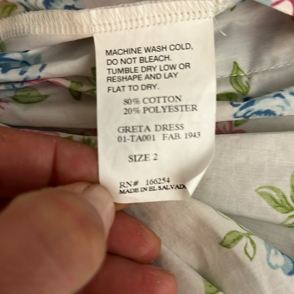 Tabitha Twinkle Greta dress size 2 sleeveless stripes and floral print - Picture 6 of 6